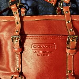 NWOT VINTAGE Coach Leatherware Red Shoulder Bag